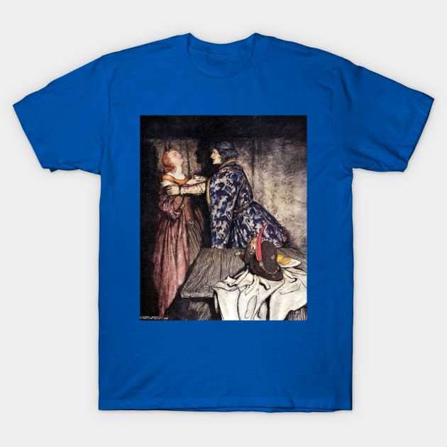 Tristan and Isolde - Arthur Rackham T-Shirt by forgottenbeauty